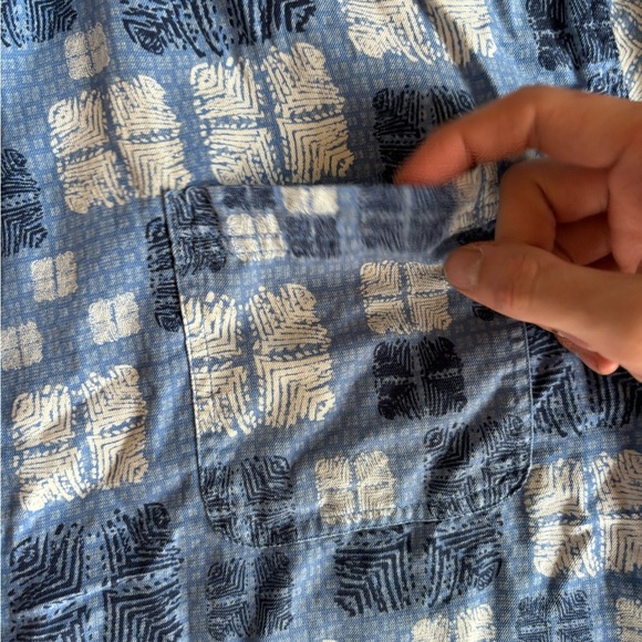 NAT NAST LUXURY ORIGINALS MEN'S SHORT SLEEVE BUTTON UP SHIRT SILK Blend SIZE XL - Picture 5 of 14